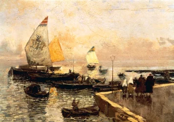 Barche di carbone a Chioggia