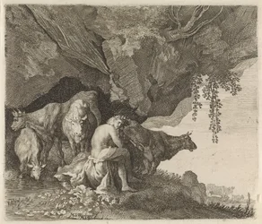 Apollo pascola il gregge di Admeto