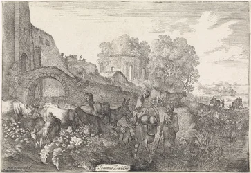 Paesaggio con viaggiatori