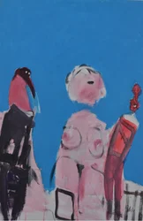 Figure espressive in blu