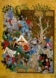 Folio da Haft Awrang Sette Troni, di Jami, 1539-1543
