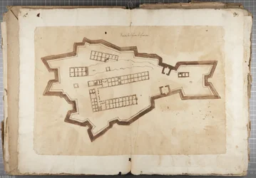 Portfolio di disegni di Mutio Oddi di Urbino e altri - Porto di Fuentes, c.1635-40
