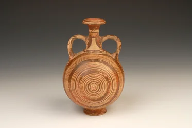 Aryballos Pilgrim Flask, 1400-1370 a.C.