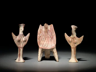 Figura Psi, trono con figura seduta e figura Psi, c.1300-1200 a.C.