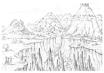 Canyon, Nord America, 1841
