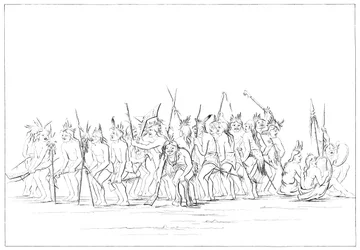 Danza del cane dei Sioux, 1841