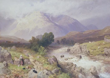 Scena delle Highlands vicino a Dalmally, Argyll