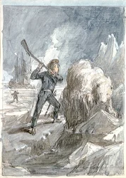 Nelson che incontra un orso, c.1854