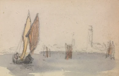 Uno di un gruppo di tre studi sulla laguna veneziana