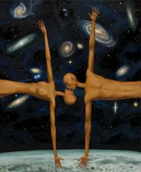 Bacio di amanti cosmici