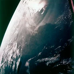 La Terra dallo spazio - la costa del Golfo, Houston e Galveston Bay, USA, c. 1980s