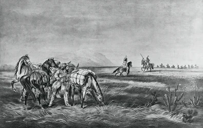 Pace o guerra, incontro tra gli indiani e i cacciatori bianchi, pubblicato da Colin Simkin