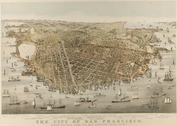 La città di San Francisco - Vista a volo d