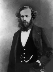 Arsene Houssaye (1815-1896) scrittore francese, foto di Gaspard Felix Tournachon detto Felix Nadar (1820-1910)