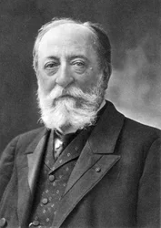 Camille Saint Saens (1835-1921) compositore francese, da una fotografia di Nadar, pseudonimo di Gaspard-Felix Tournachon (1820-1910)