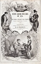 Frontespizio di "Piccoli album per ridere numero 25. Ci hanno scritto da Parigi. Seconda parte", 1850 (incisione)