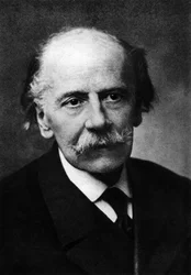 Jules (Emile Frederic) Massenet (1842-1912). compositore francese. Da una fotografia di Nadar, pseudonimo di Gaspard-Felix Tournachon (1820-1910)