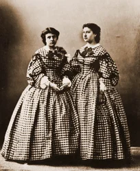 Ritratto di Judith Gautier e sua sorella, romanziera 1850-1917 (foto)