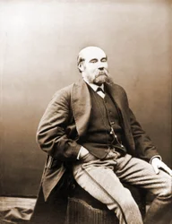 Ritratto di Paul Féval, romanziere del periodo di Gaboriau e Ponson du Terrail 1817-1887 (foto)