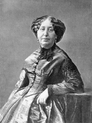Scrittore George Sand (1804-1876) c. 1860, foto di Nadar maggio 1852