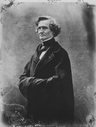Hector Berlioz, compositore romantico francese, c. 1863
