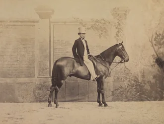Uomo a cavallo, c. 1860