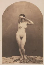 Nudo femminile in piedi