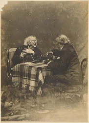 [Nadar con Marie-Eugene Chevreul per il suo centesimo compleanno].