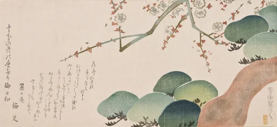Pino e fioritura di prugna, 1810-30