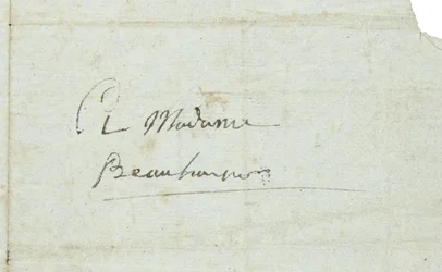 Lettera a Josephine de Beauharnais