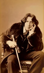 Oscar Wilde, scrittore irlandese, umorista e drammaturgo, 1882