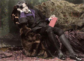 Ritratto di Oscar Wilde (1854 - 1900) circa 1882 di Napoleon Sarony (1821 - 1896) (foto)