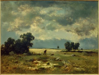 Paesaggio temporalesco (con cacciatore)