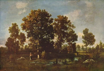 Giorni di sole nella foresta, c1850, c1915
