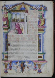 Ritratto di Johannes Tinctoris da Opus musices Joannis Tinctoris, 1483