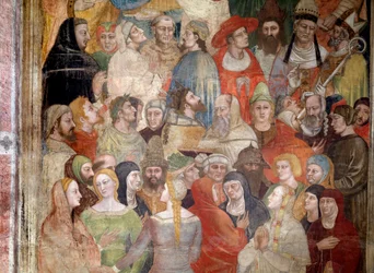 Gli Eletti (dalla Divina Commedia di Dante) - Affresco