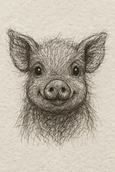 Il piccolo maialino felice
