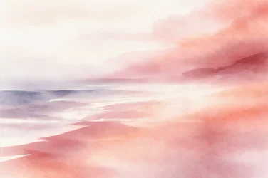 Paesaggio sereno e nebbioso