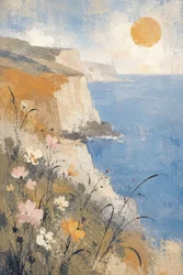 Fiori soleggiati della costa