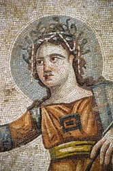 Mosaico romano nella villa Casa di Aion