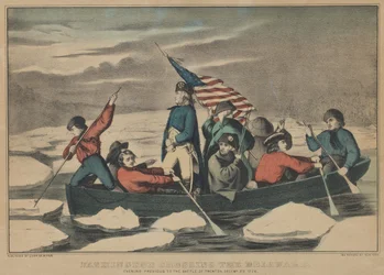 Washington attraversa il Delaware - Sera precedente alla battaglia di Trenton, dicembre..., 1857-71