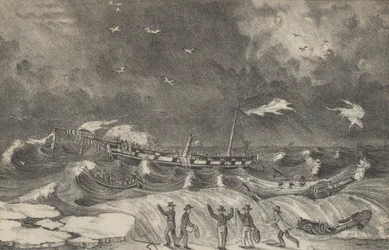 Terribile Naufragio del Messico sulla Spiaggia di Hempstead, 2 gennaio 1837