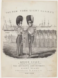 Il Passo Veloce della Guardia Leggera di New York: Eseguito dalla Banda di Ottoni di Dodworth. Composto e Rispetto Dedicato agli Ufficiali e ai Membri della Guardia Leggera; da Francis H. Brown