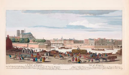 Veduta del XVIII secolo di Parigi, Francia
