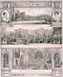 Visita della Regina Vittoria alla Città di Londra, 1837