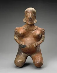 Donna incinta inginocchiata, 300 a.C.-300 d.C.