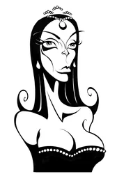 Barbara Steele, 2025 (inchiostro / digitale)