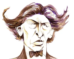 Ferruccio Busoni - caricatura a colori
