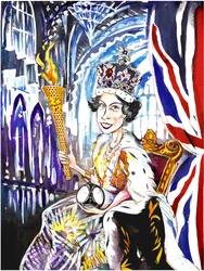 Regina Elisabetta II 2012, di Neale Osborne