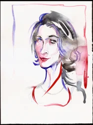 Véronique Gens, 2025 (acquerello)